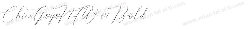 ChicaGogoNFW01 Bold字体转换